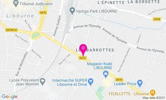 Localisation Nadine Chabernaud Mazeau