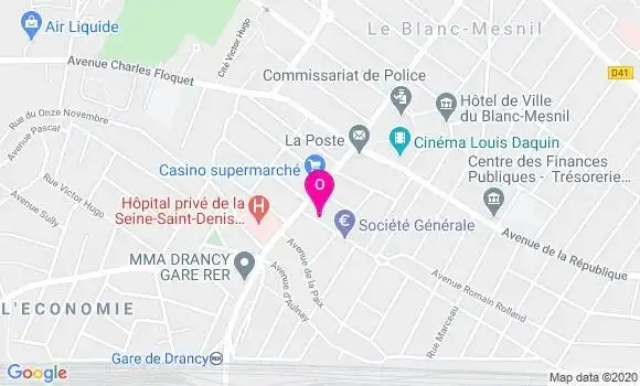 Localisation Emeline Bernard