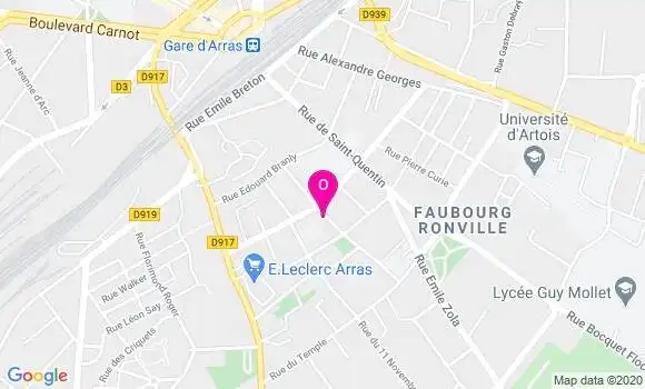 Localisation Sabine Dericquebourg