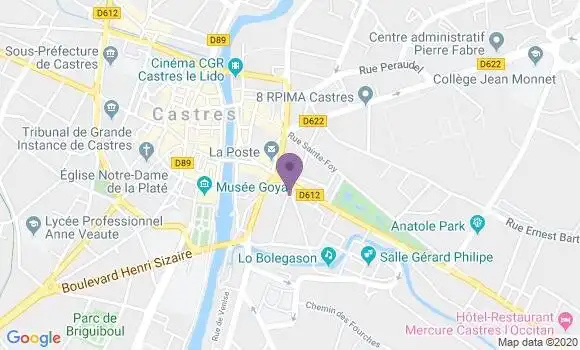 Localisation Charlotte Calvet