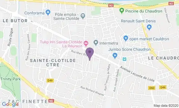 Localisation Jean Davy Comorassamy