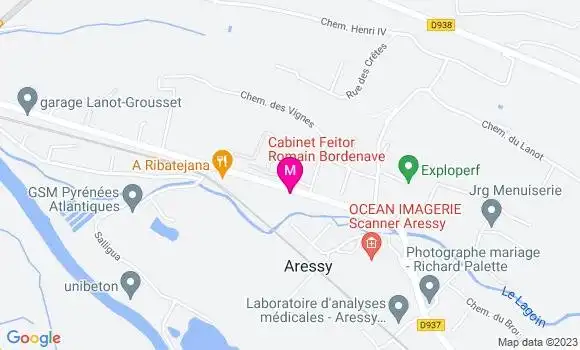 Localisation Adrien Cavailles