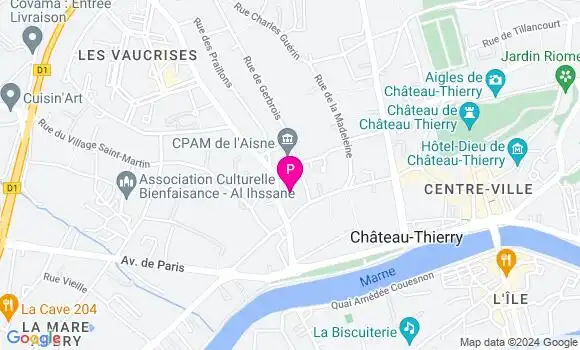 Localisation Charlotte Oudin