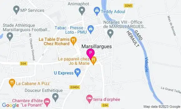 Localisation Mathilde Gaubert