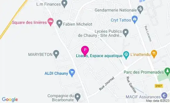Localisation Sabine Martin