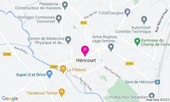 Localisation Claudine Rosinek Rocchi