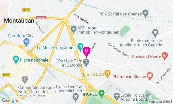 Localisation Emilie Bonetto