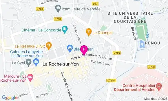 Localisation Charline Beneteau