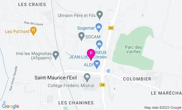 Localisation Emilie Amelant