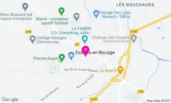 Localisation Valentine Friard