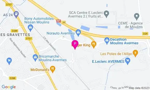 Localisation Betty Nicolas