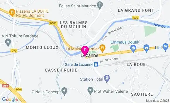 Localisation Mathilde Vinson