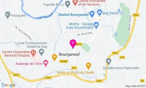 Localisation Antonin Rompteaux