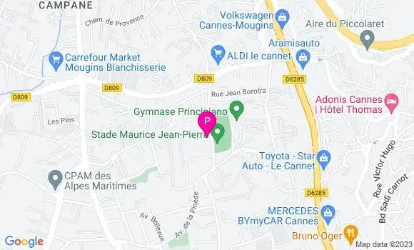 Localisation Margaux Huyard