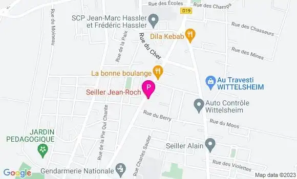 Localisation Charlene Reibel