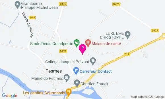 Localisation Elisabeth Henning Rortais