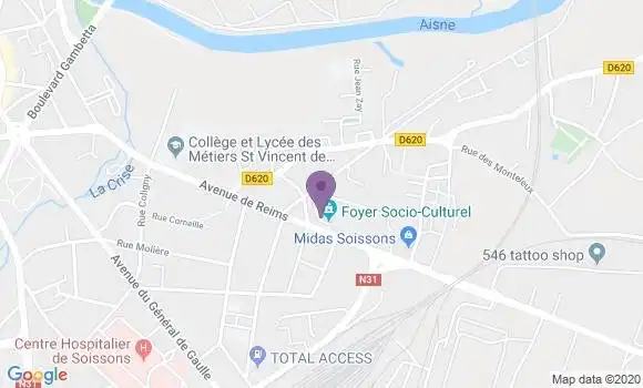 Localisation Sabine Monnin