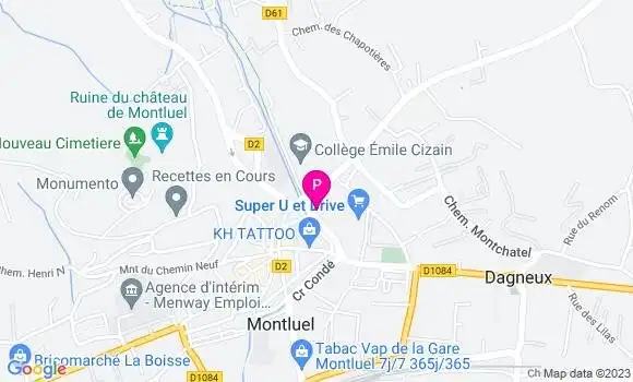 Localisation Justine Hulin