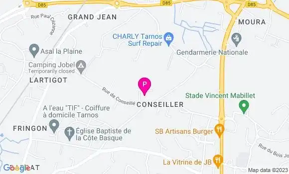 Localisation Jennifer Cot