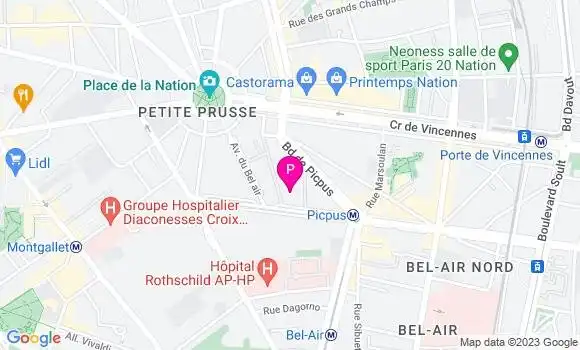 Localisation Berenice Fournier