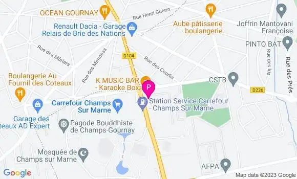Localisation Fabien Tallet