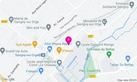 Localisation Myriam Celerier
