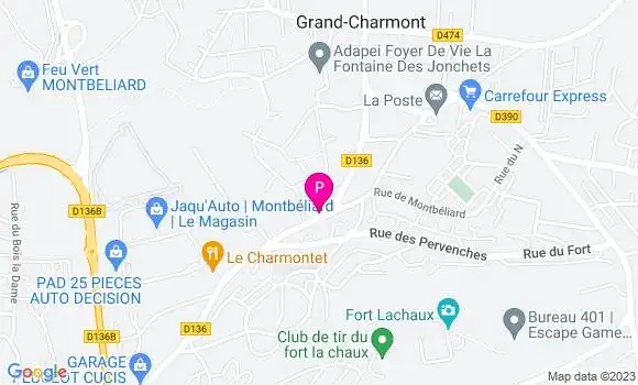 Localisation Esther Jury Vermot Des Roches