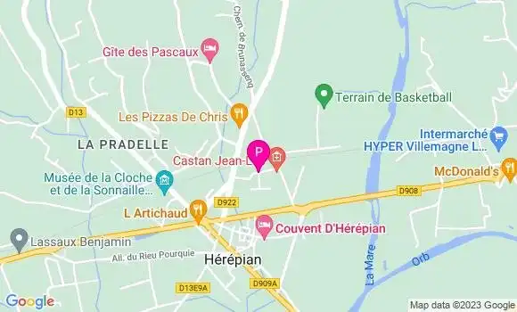 Localisation Caroline Chirouze Chanforan