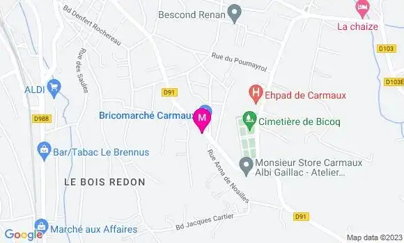 Localisation Amandine Aussenac