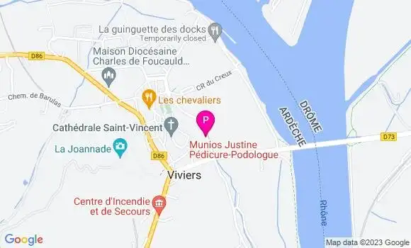 Localisation Justine Munios