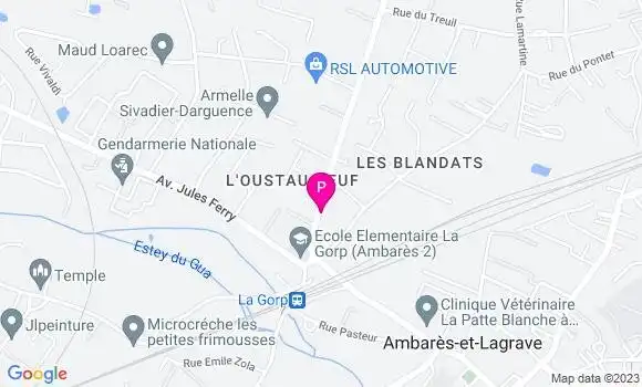 Localisation Sofia Moumou Dausse