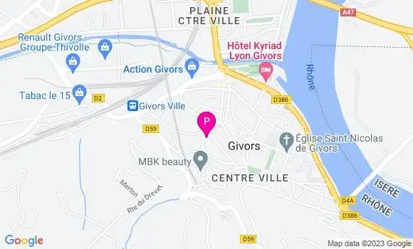 Localisation Virginie Moulin