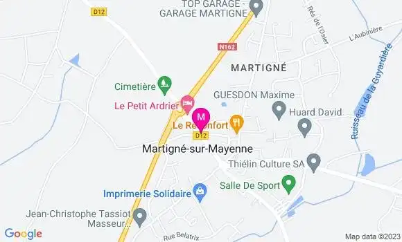 Localisation Adeline Triguel