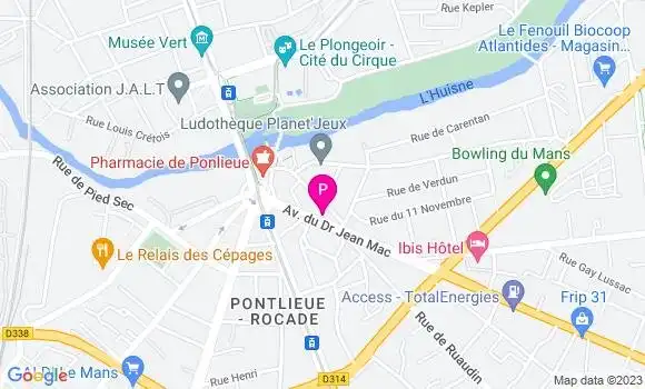 Localisation Pauline Mersant