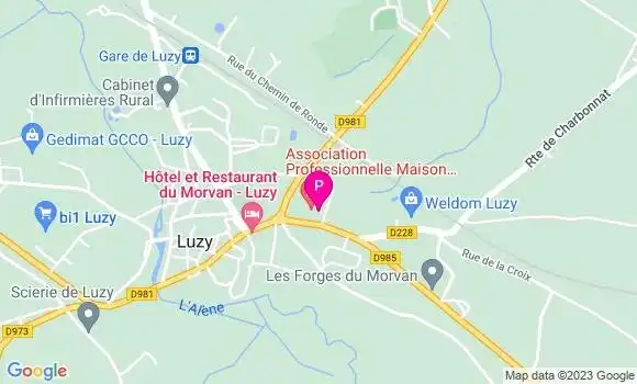 Localisation Odile Merlant
