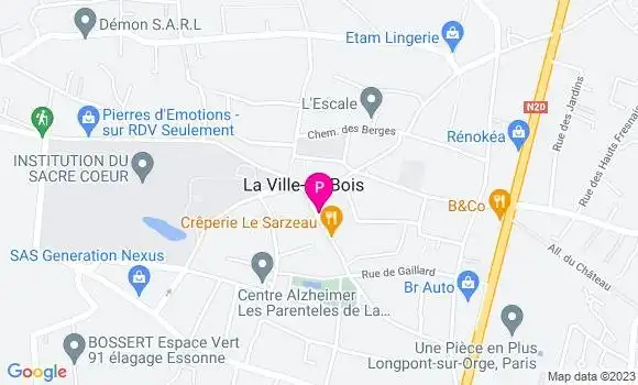 Localisation Marie Broussaud Corria