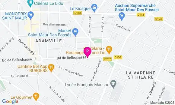Localisation Fanny Sponton