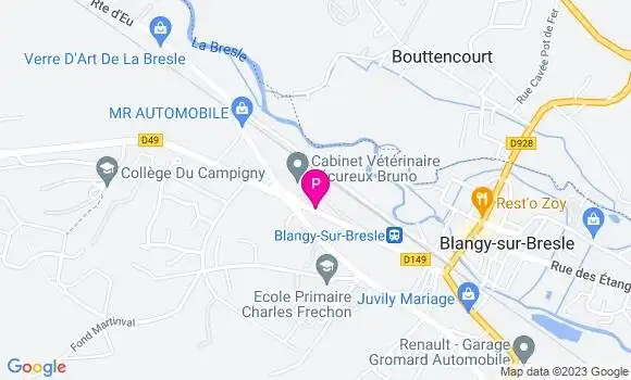 Localisation Coralie Chenel