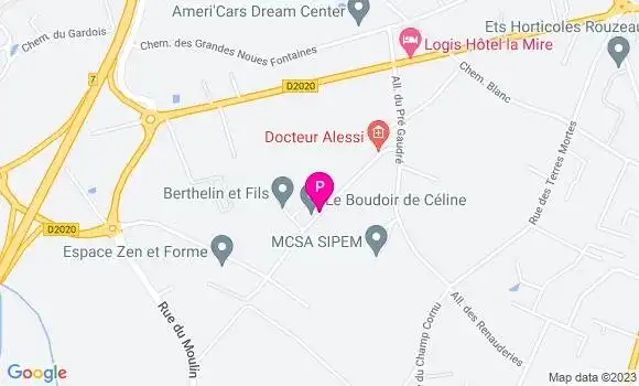 Localisation Antoine Cousin
