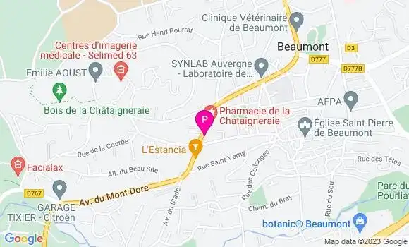 Localisation Prescillia Jauffred