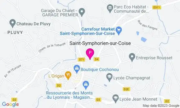 Localisation Ghislaine Gonon