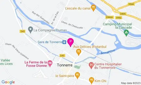 Localisation Camille Gridel