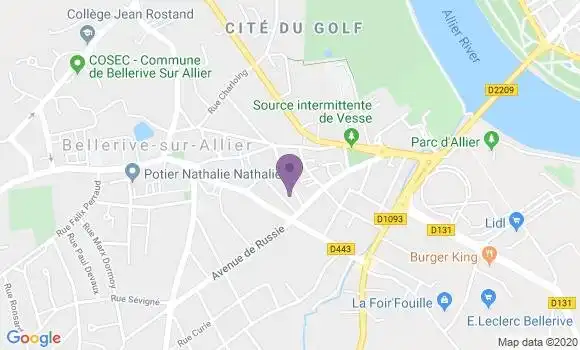 Localisation Ariane Milet