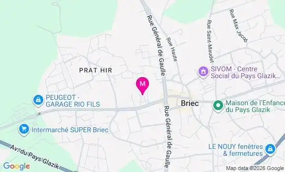 Localisation Eozen Le Meur