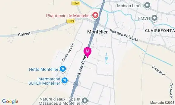 Localisation Amandine Pouchoulin