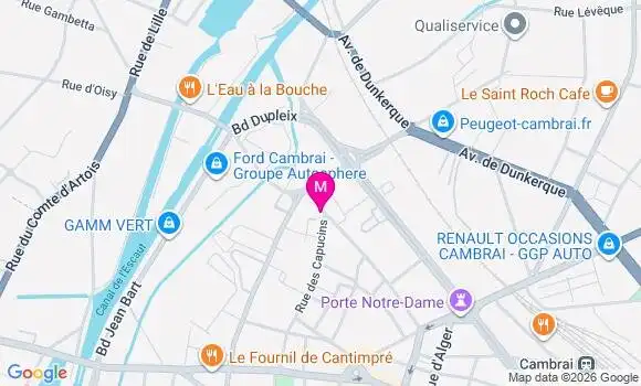 Localisation Antoine Bordas Larribe