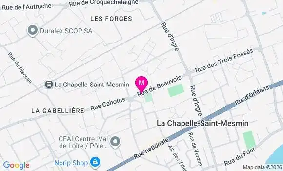 Localisation Charline Alves Laranjeira