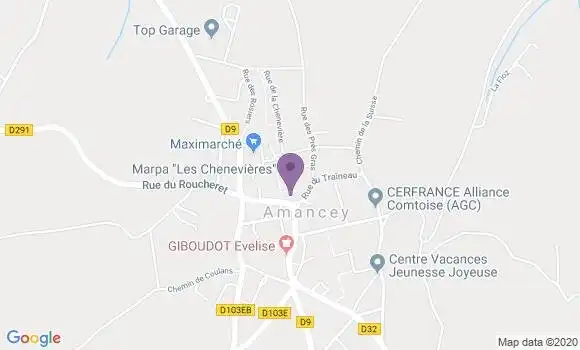 Localisation Marie Coulot