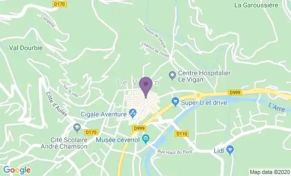 Localisation Chantal Lagarde Gaujoux