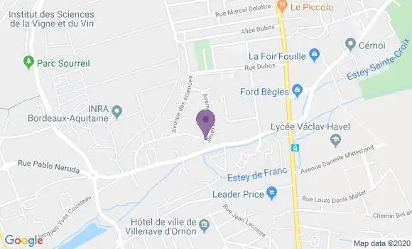 Localisation Laude Maurel